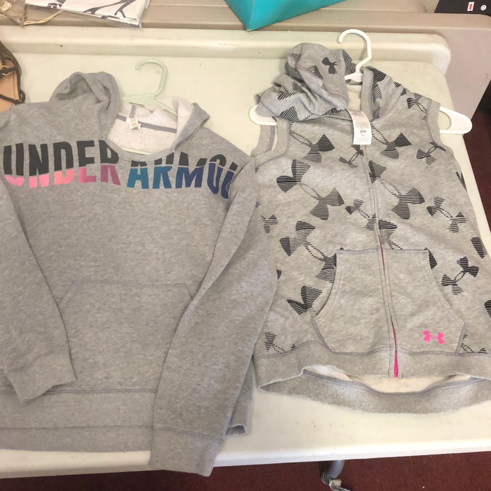 2 under armour hoodies